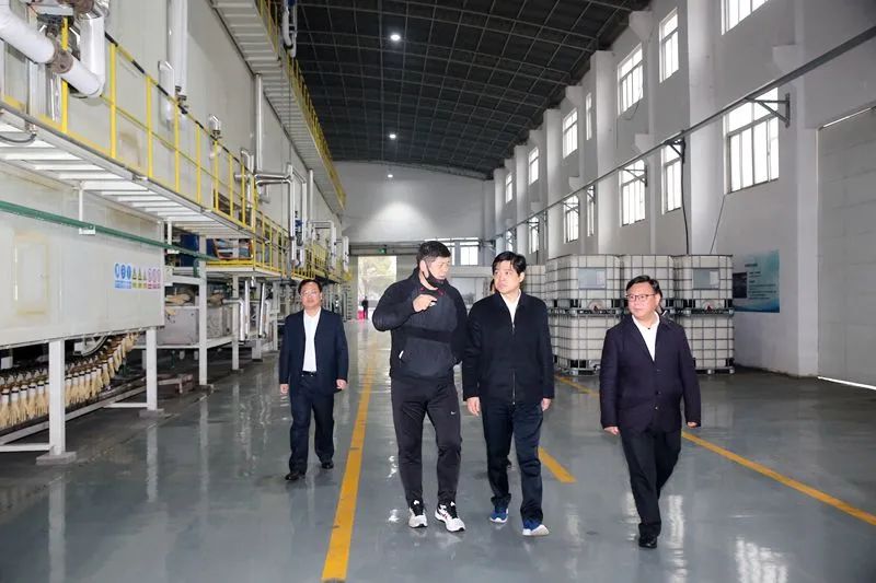 Shao Wensong, member of the Standing Committee of the CPC Jiangyin Municipal Committee and Minister of Organization, visited and investigated our company